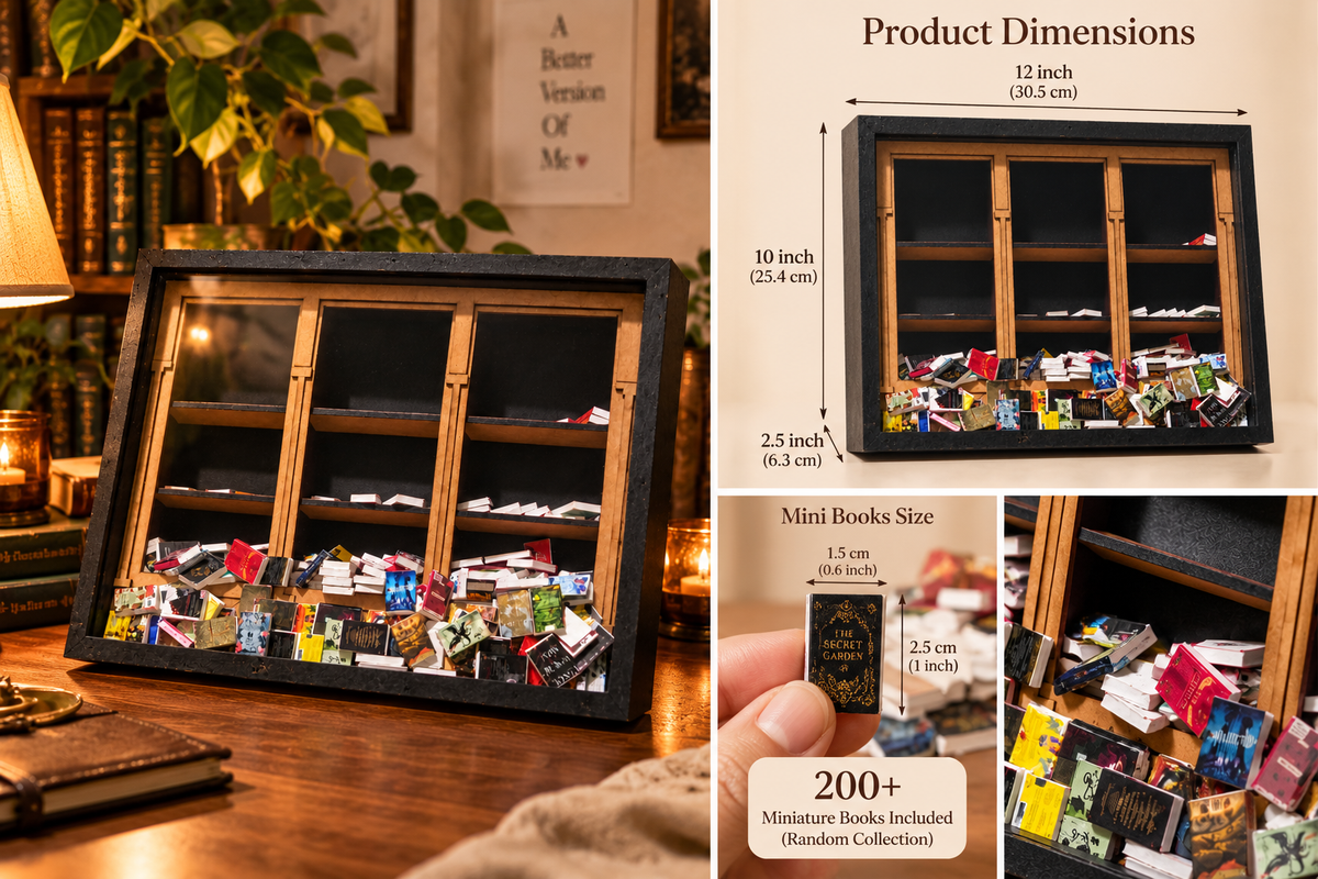 Miniature Anxiety Bookshelf